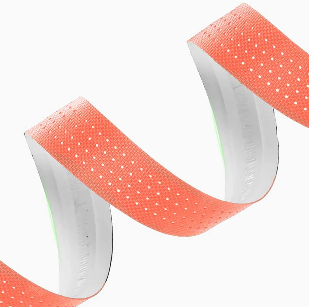 Rockbros Perforated Silicone dviračio vairo juosta – oranžinės spalvos