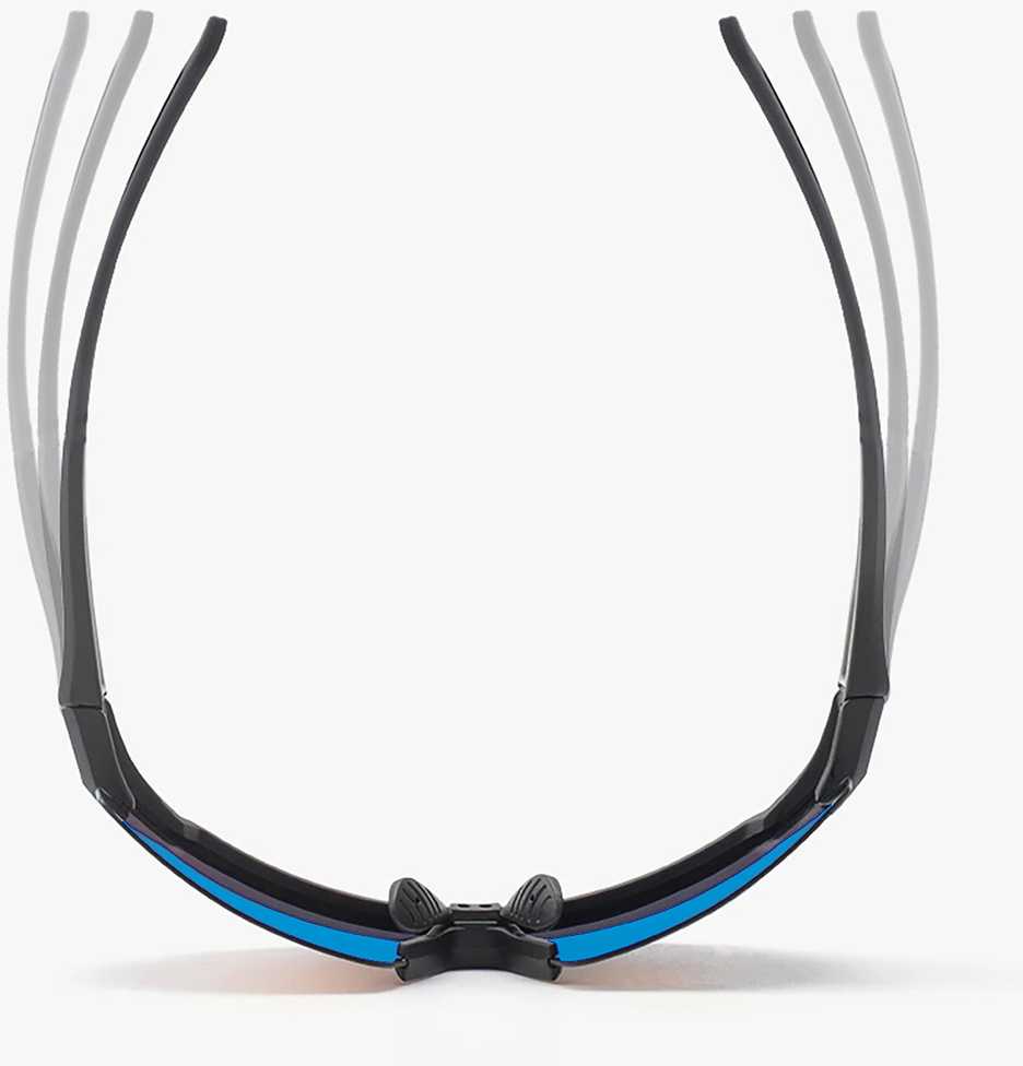 Rockbros Polarized dviratininko akiniai su UV apsauga ir Corrective Insert Mėlyna Lenses – juodos spalvos