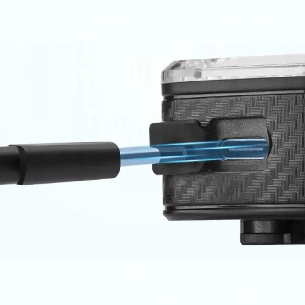 Lampka rowerowa tylna Rockbros Q2S LED su inteligentnym systemem stop + kabelis USB-C - USB-A - juoda