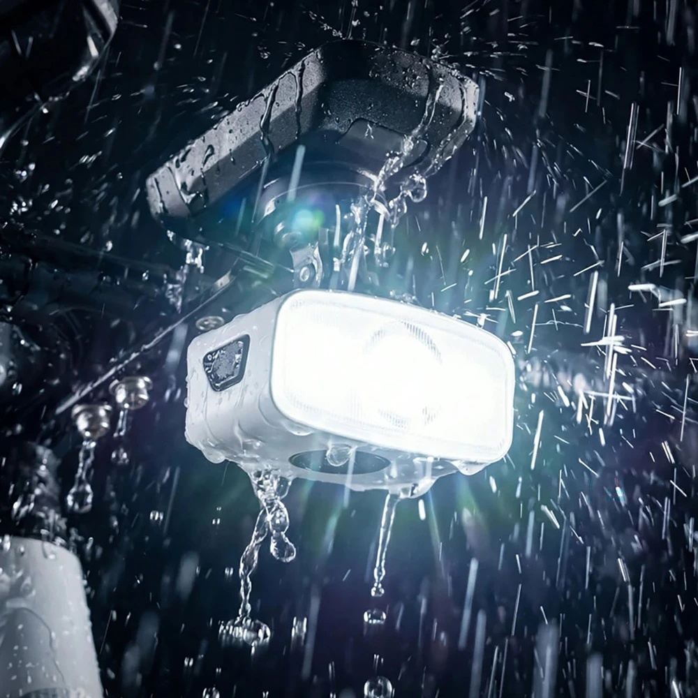 Rockbros QC1200 Front Bike Light 1200lm USB-C - Juodas