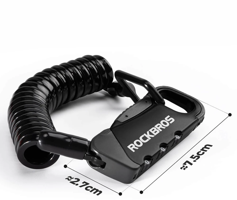 Rockbros RBK6N Combination Bike Lock - Juodas