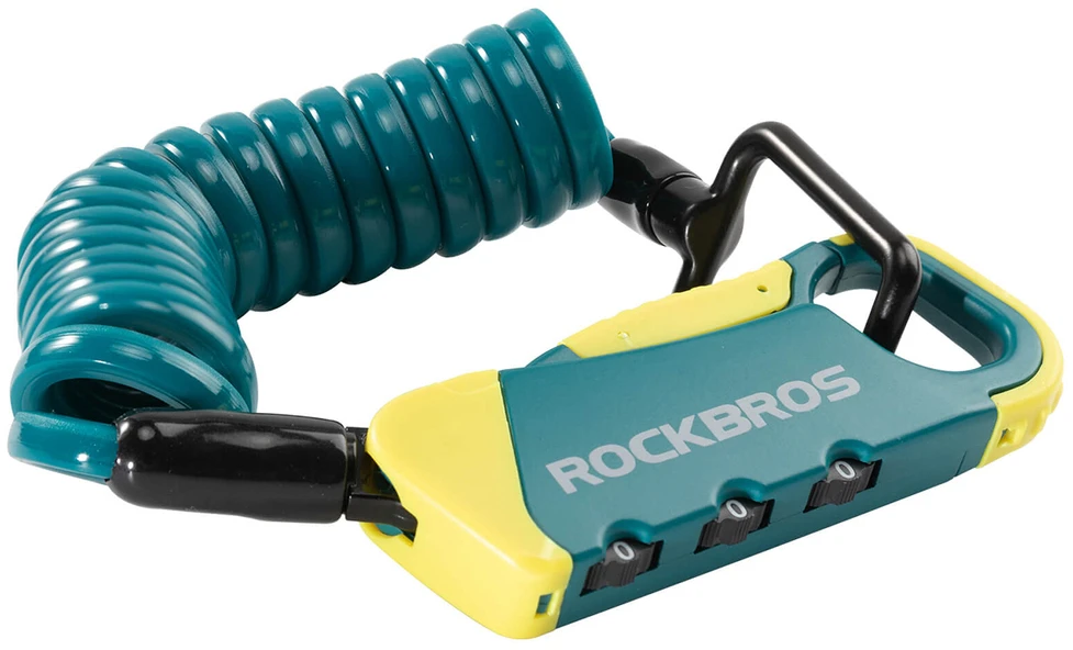 Rockbros RBK6N kombinuota dviračio spyna – turkio spalvos