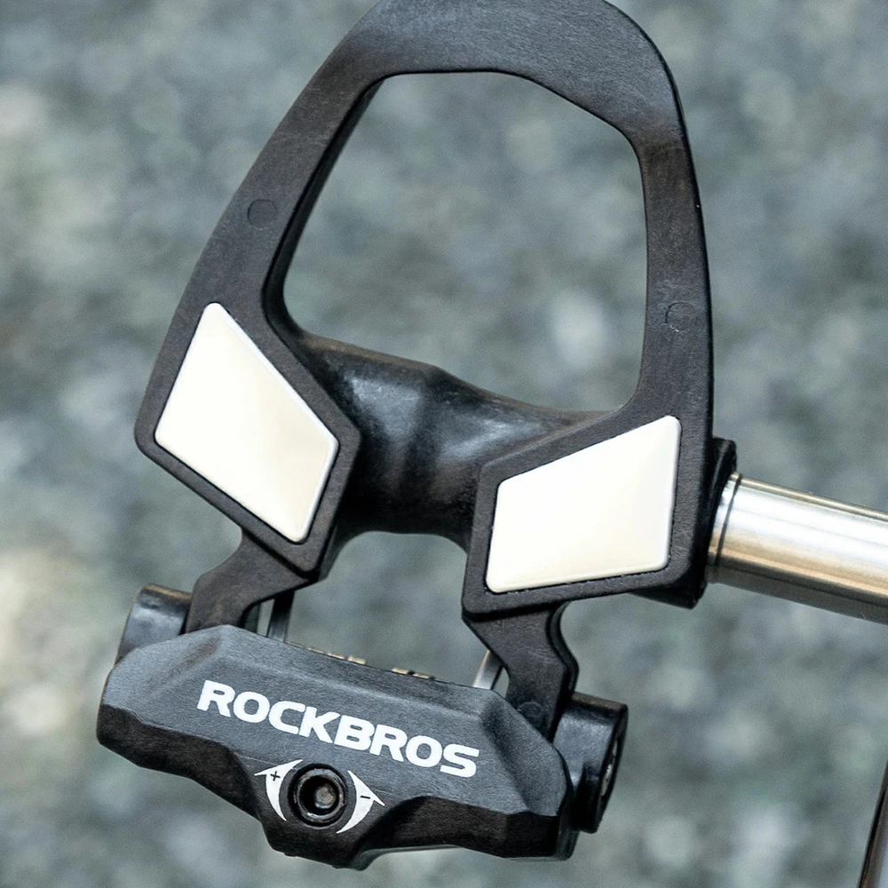Rockbros RD9 Shimano SPD-SL anglies pluošto ir titano lydinio pedalai - Juodas