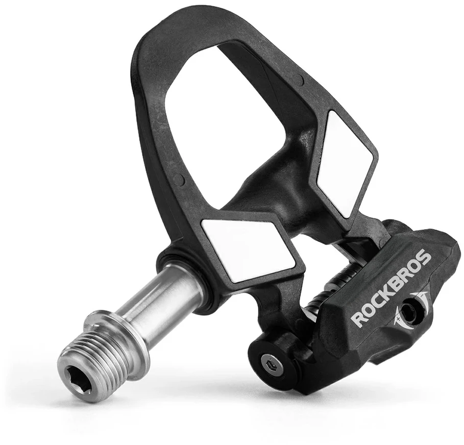 Rockbros RD9 Shimano SPD-SL anglies pluošto ir titano lydinio pedalai - Juodas