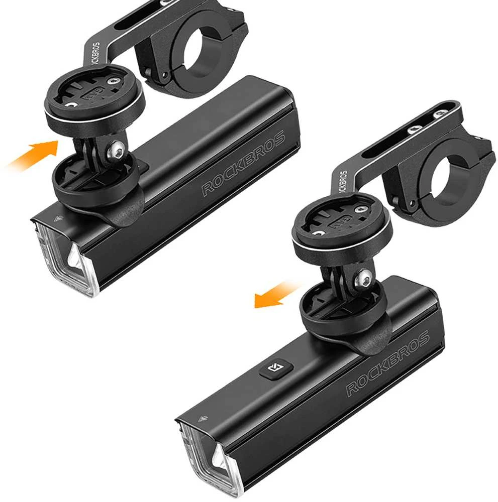 Rockbros 24610002001 priekinis dviračio žibintas 1000 lm + USB-C – USB-A kabelis – juodos spalvos