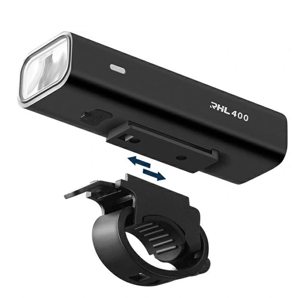 Rockbros RHL400 Front Bike Light 400lm USB-C - Juodas