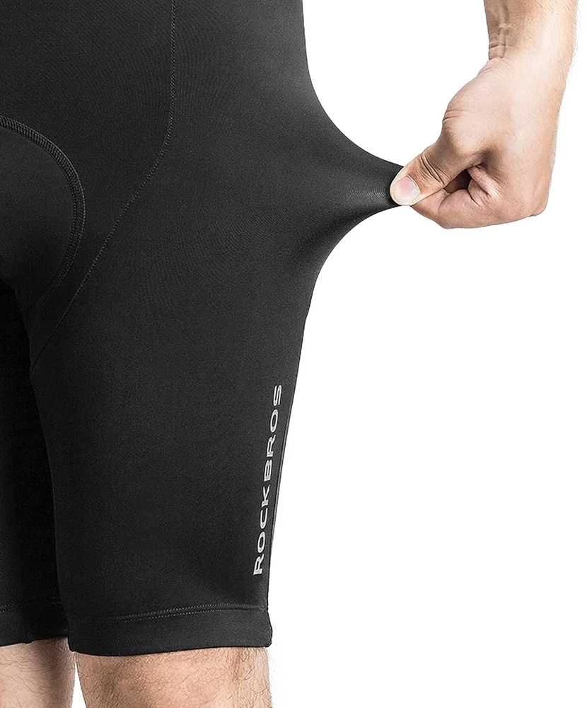 Rockbros RK2002L short bib shorts with L insert – juodos spalvos