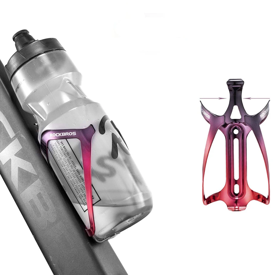 Rockbros RKL02 Aluminum Bottle Cage - Juodas and Raudona