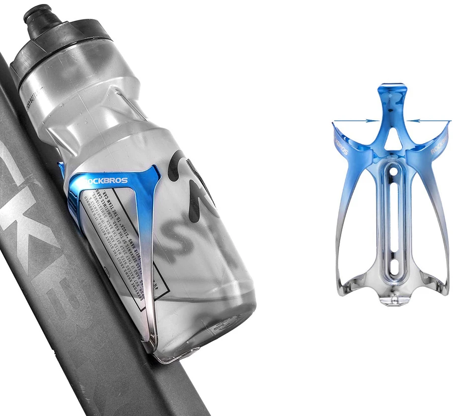 Rockbros RKL02 Aluminum Bottle Cage - Mėlyna and Sidabrinis