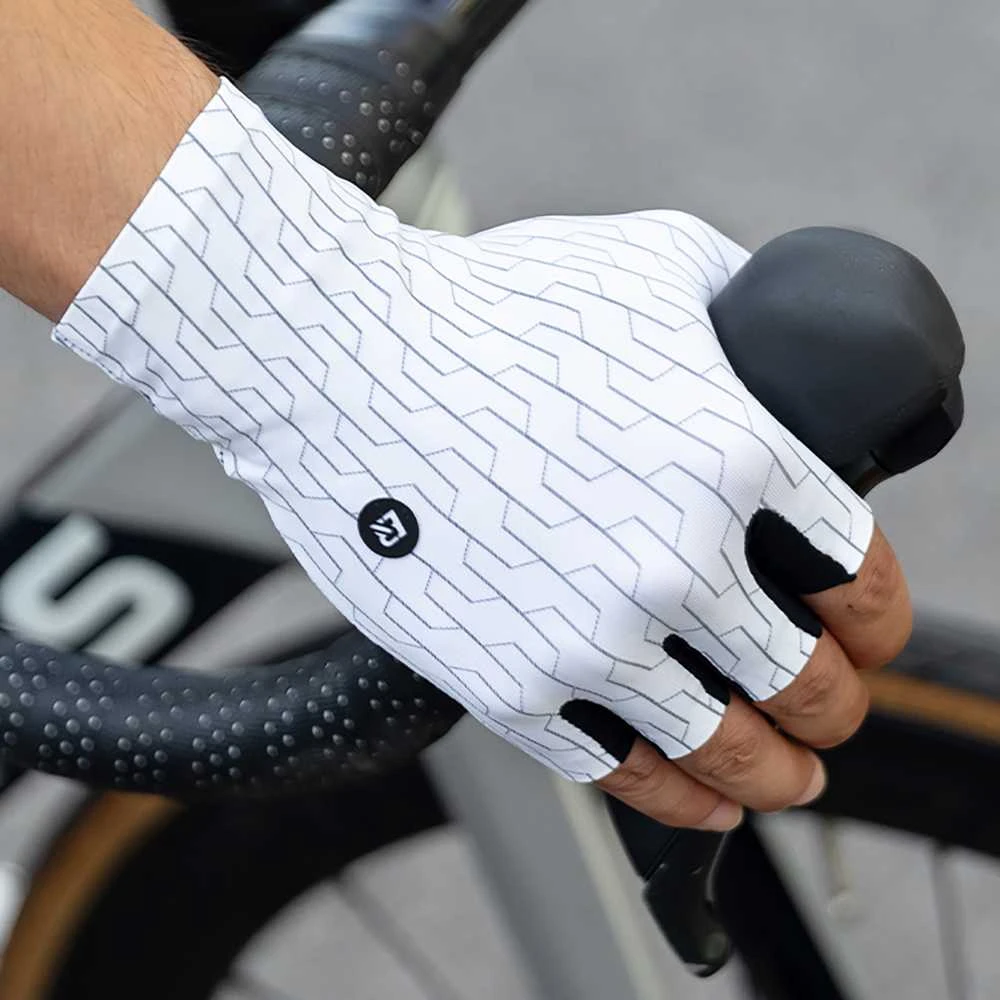 Rockbros Road Cycling pirštinės dydis: S – juodos spalvos and baltos spalvos