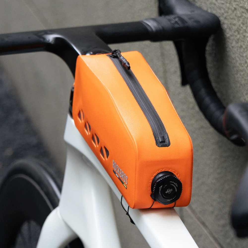 Rockbros ROAD TO SKY AS-142 Atsparus vandeniui Frame Bag 1L - Oranžinis