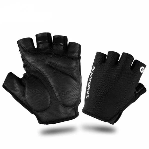 Rockbros S106BK dviratininko pirštinės, dydis L – juodos spalvos