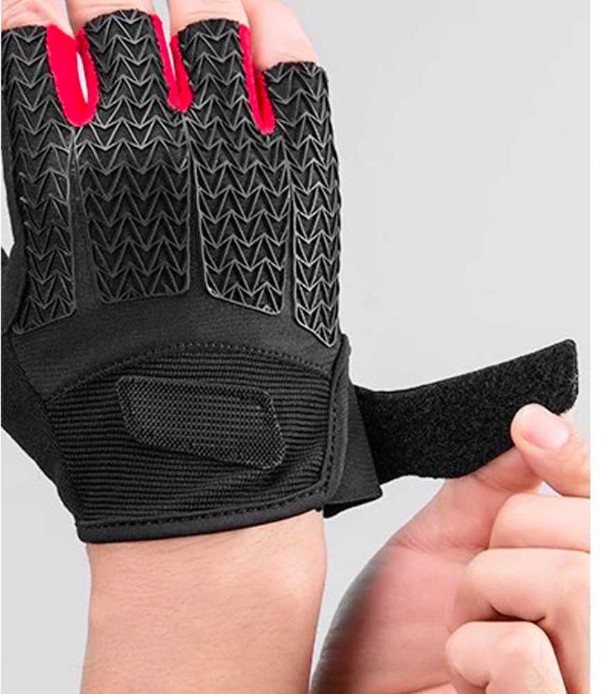Rockbros S169BR L cycling Pirštinės gel inserts - juodas and red