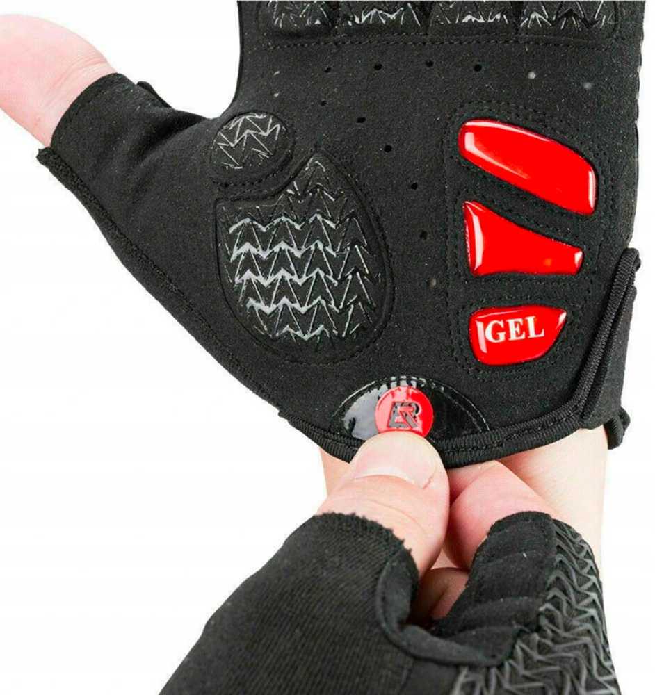 Rockbros S169BR L cycling Pirštinės gel inserts - juodas and red