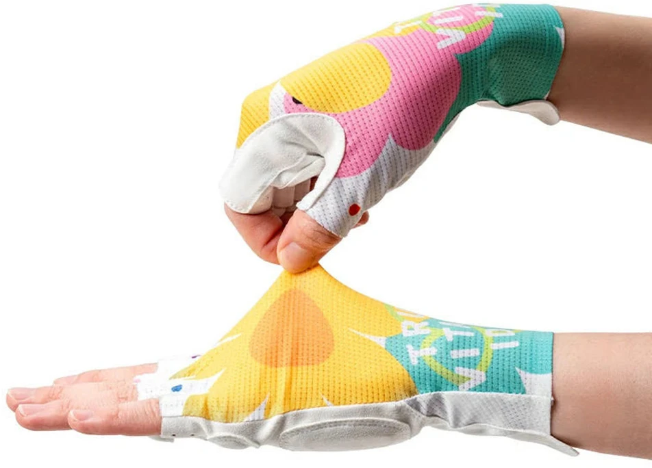 Rockbros S389 Women's Short Shock Absorbing Cycling Gloves L - Multicolor