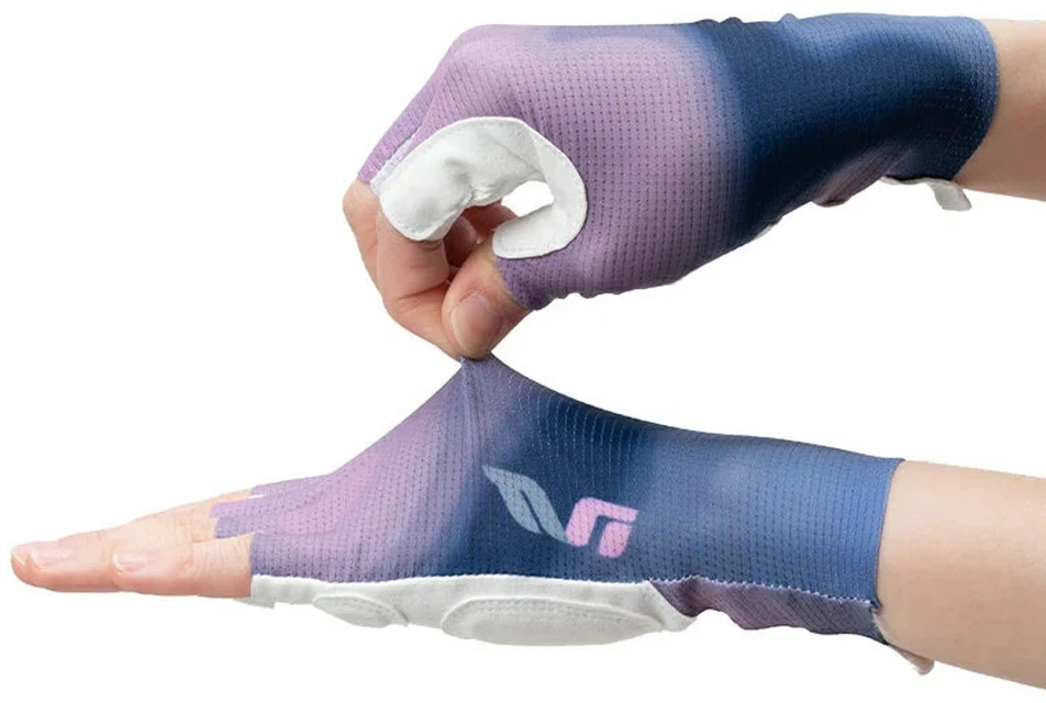 Rockbros S389 Women's Short Shock Absorbing Cycling Gloves L - Violetinė