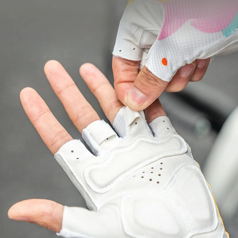 Rockbros S389 Women's Short Shock Absorbing Cycling Gloves L - Multicolor