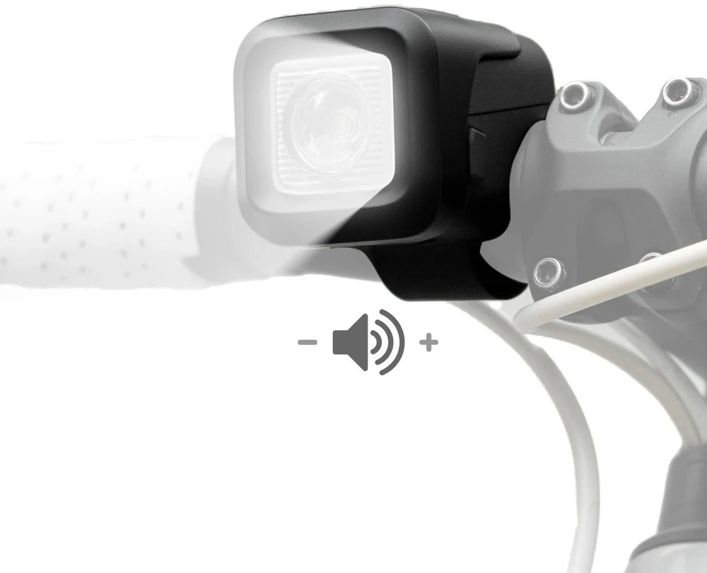 Rockbros SKL01 Front Bike Light 450 lm with 120 dB USB-C Bike Bell - Juodas