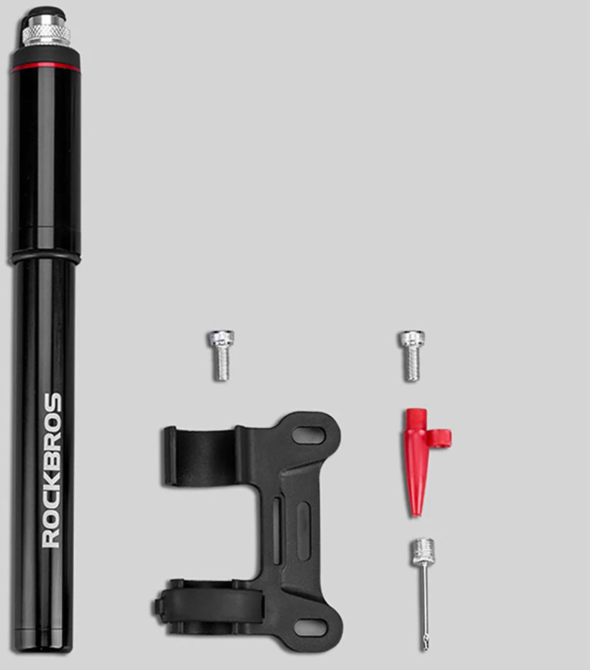 Rockbros SMART-B 150 PSI Mini Bicycle Pump for Presta and Schrader Valves - Juodas