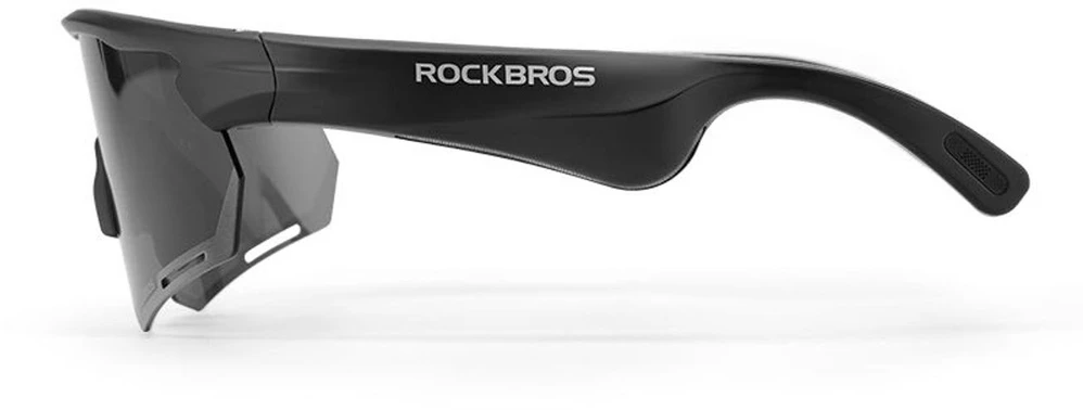 Rockbros SP-251 poliarizuoti dviračių akiniai su „Bluetooth“ garso komplektu – juodi