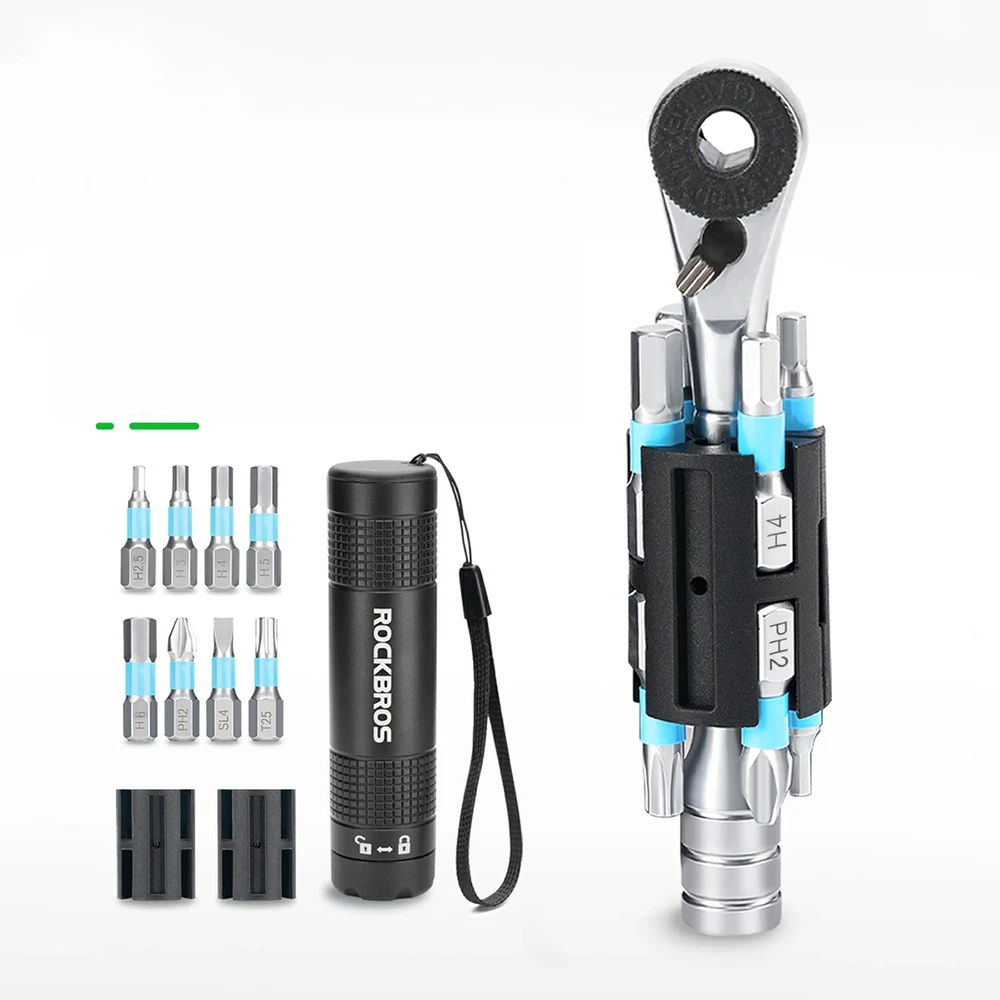 Rockbros TG-8601 dviračio daugiafunkcis įrankis S2 cilindrinis korpusas - Juodas