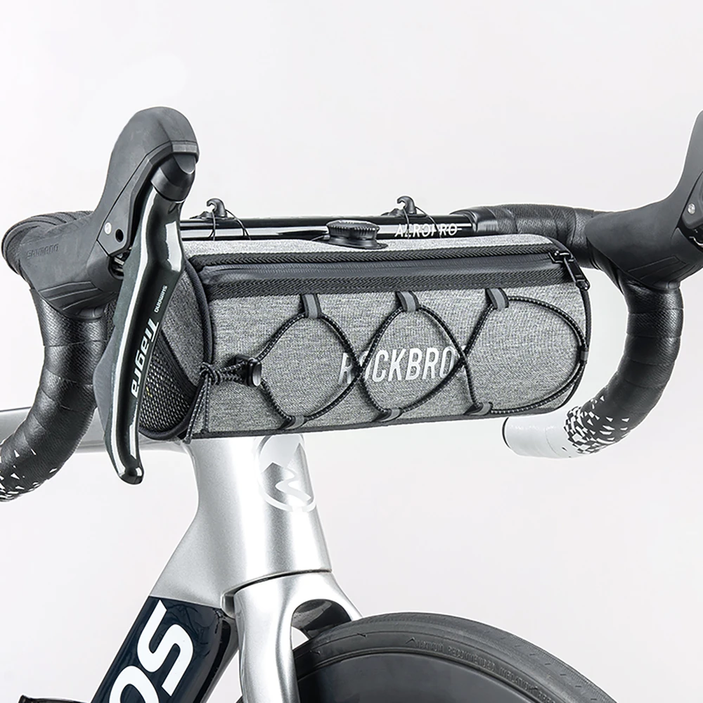 Rockbros TL002 ROAD TO SKY 1.5L Atsparus vandeniui Handlebar Bike Bag - Gray