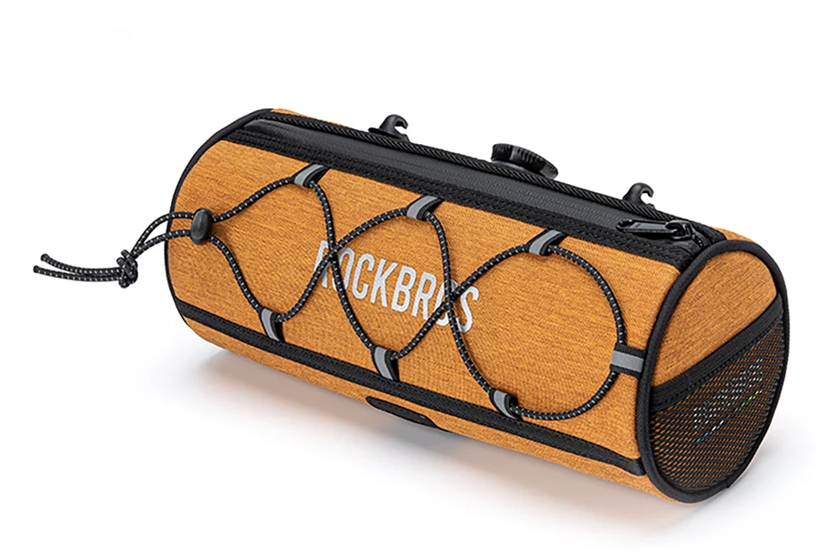 Rockbros TL002 ROAD TO SKY 1.5L Handlebar Bike Bag Atsparus vandeniui - Oranžinis