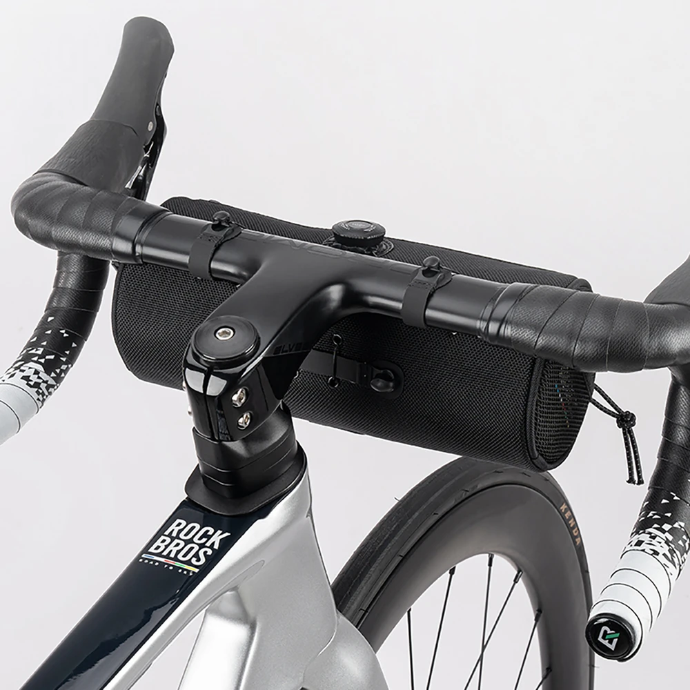 Rockbros TL002 ROAD TO SKY 1.5L Handlebar Bike Bag Atsparus vandeniui - Juodas