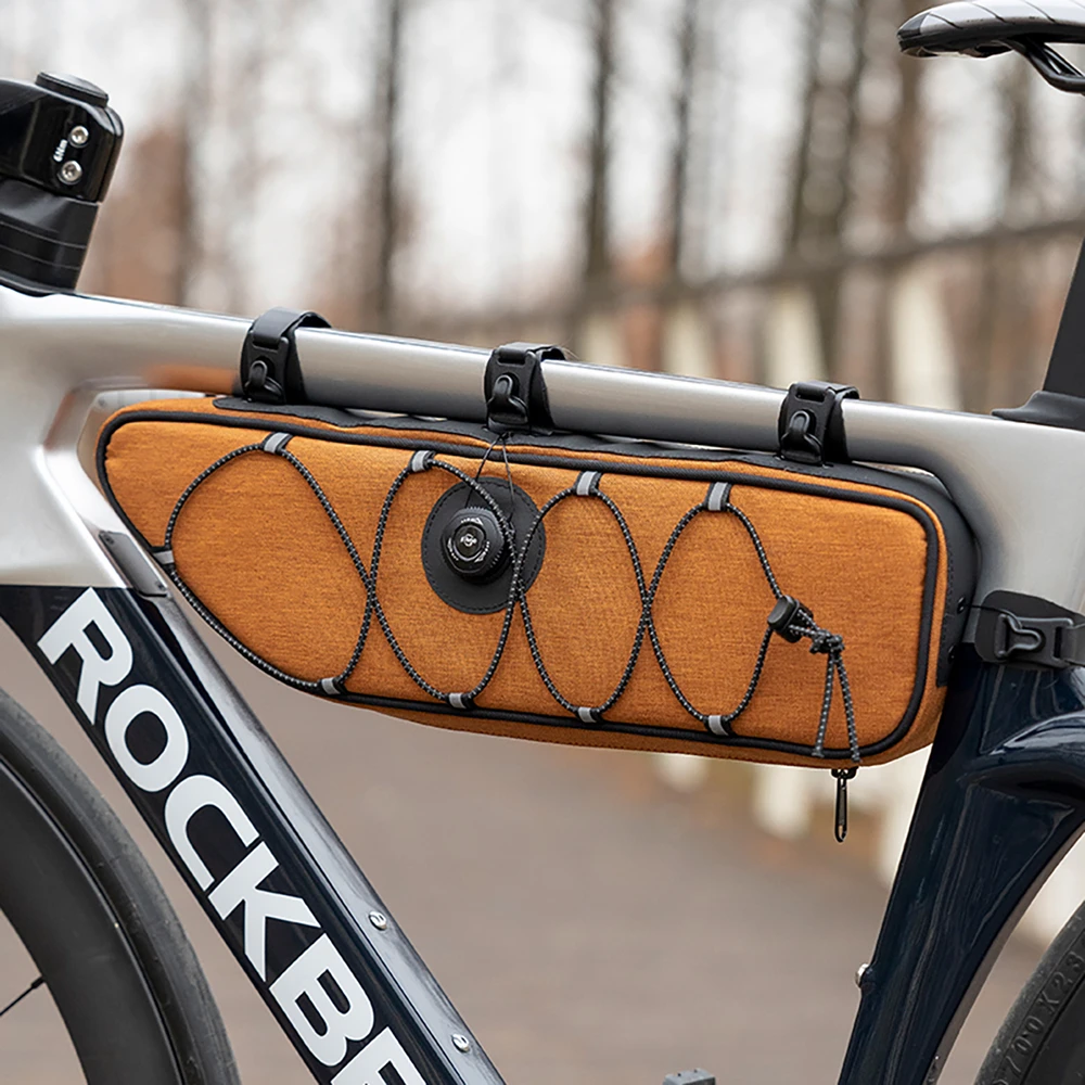 Rockbros TL003 ROAD TO SKY 2L Frame Bag Atsparus vandeniui - Oranžinis