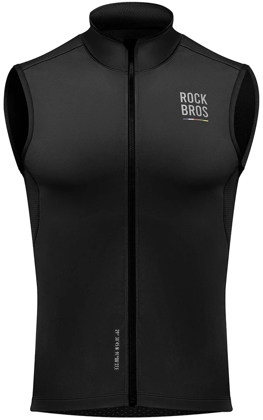 Rockbros TLMJ002 ROAD TO SKY vėjui atspari liemenė su pašiltinimu L - juodas