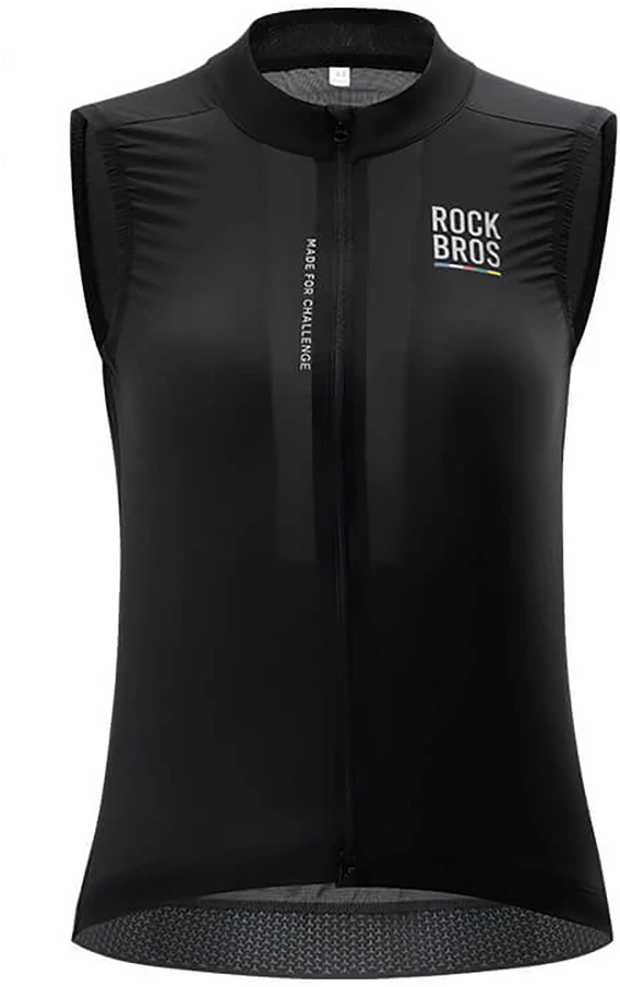 Rockbros TLMJ003 ROAD TO SKY moteriška lengva, kvėpuojanti dviratininko liemenė S - Juodas