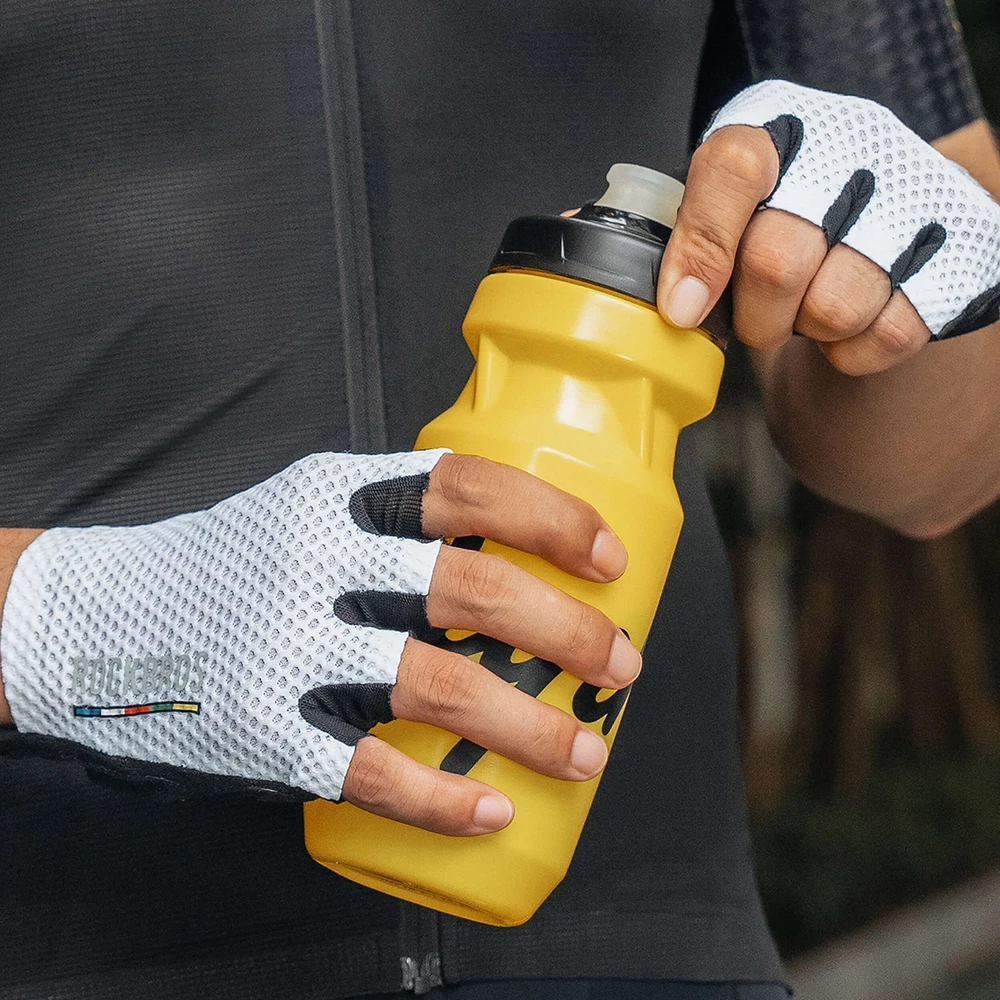 Rockbros TLS004 ROAD TO SKY Short Shock Absorbing Cycling Gloves S - Baltas