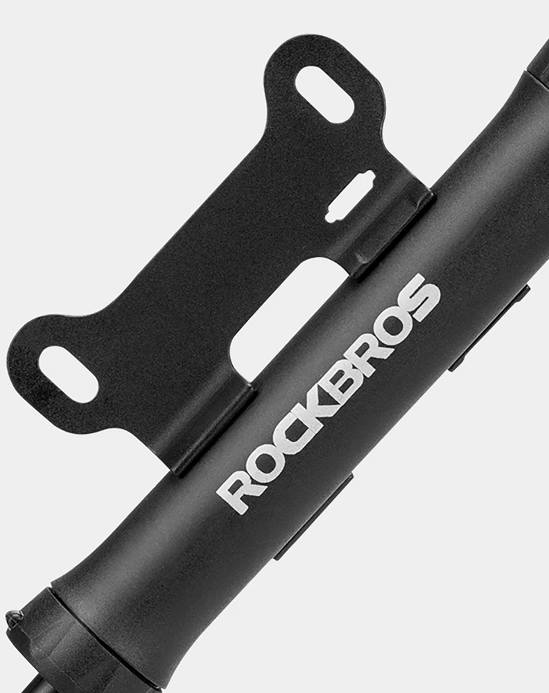 ROCKBROS TM-1701P 80 PSI Mini Bicycle Pump for Presta and Schrader Valves - Juodas