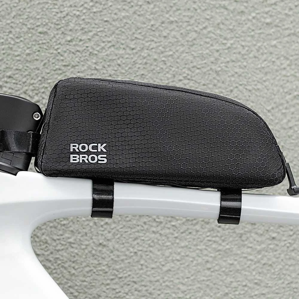 Rockbros Krepšys rowerowa na ramę na rurę górną 0,9l – juoda