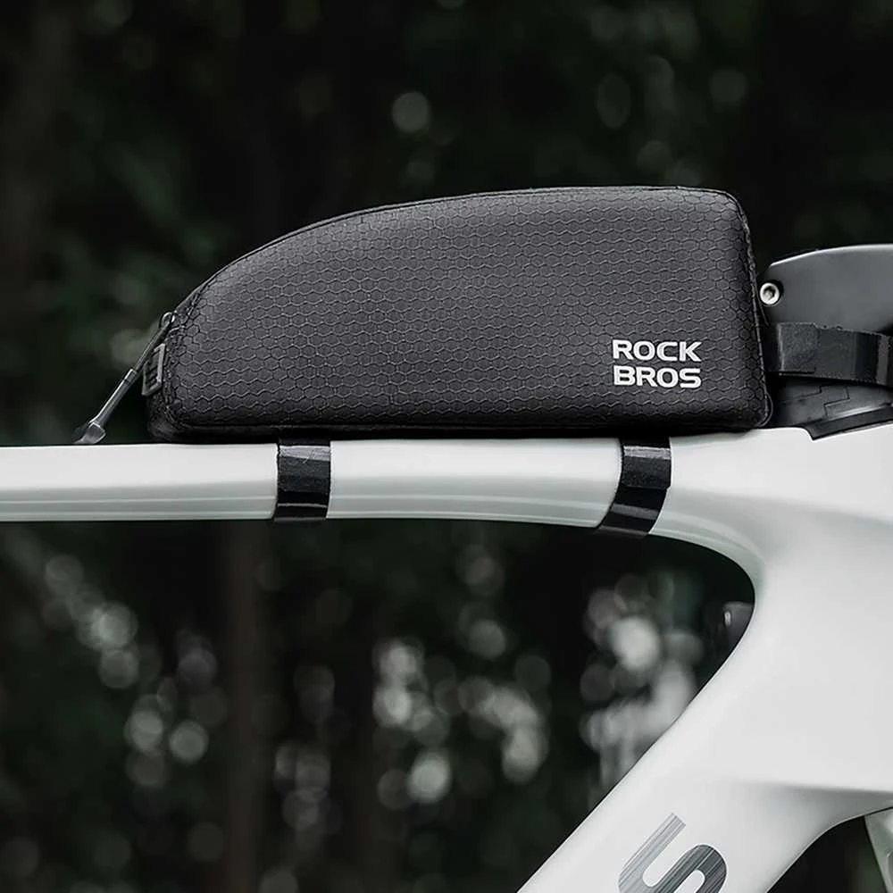Rockbros Krepšys rowerowa na ramę na rurę górną 0,9l – juoda