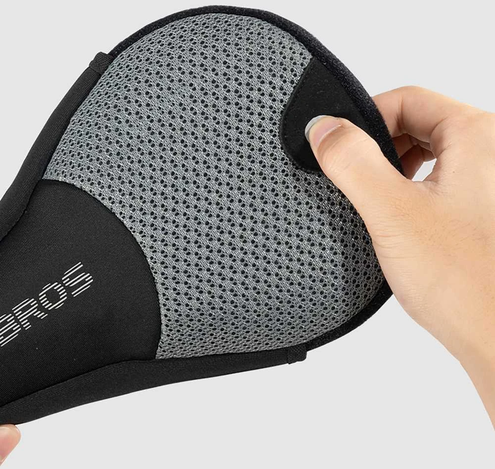 Rockbros Dviračio sėdynės pagalvėlės užvalkalas, S dydis – pilkos spalvos