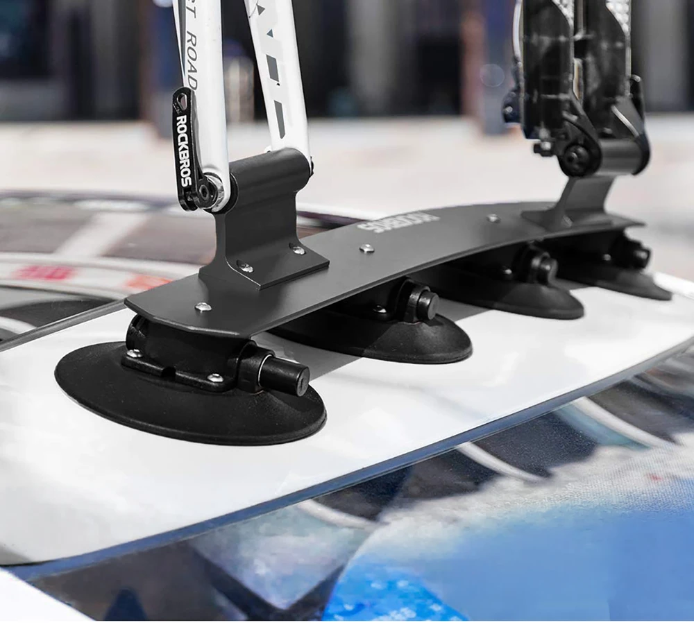 Rockbros XP1002 Stogo bagažinė su siurbtuku 2 dviračiams - Juodas