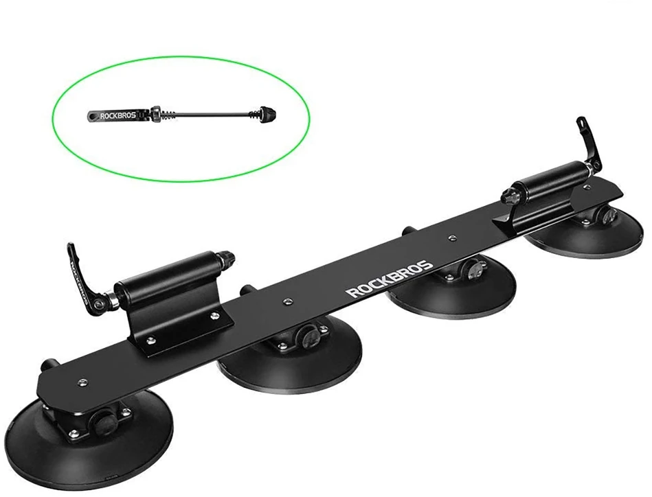 Rockbros XP1002 Stogo bagažinė su siurbtuku 2 dviračiams - Juodas