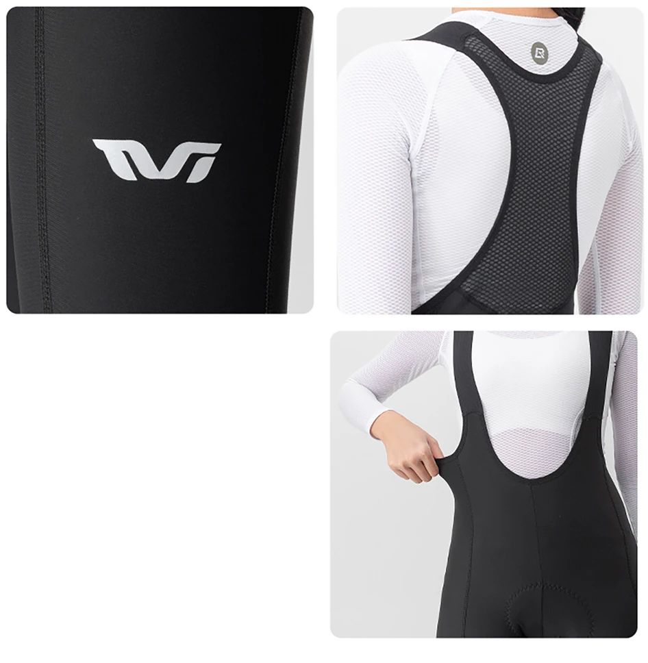 Rockbros YDCK005 TVI Women's Cycling Bib Shorts with Pad L - Juodas