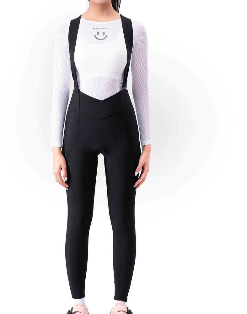 Rockbros YDCK006 TVI Women's Cycling Bib Shorts with Pad M - Juodas