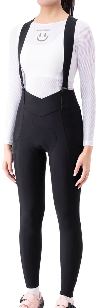 Rockbros YDCK006 TVI Women's Cycling Bib Shorts with Pad M - Juodas