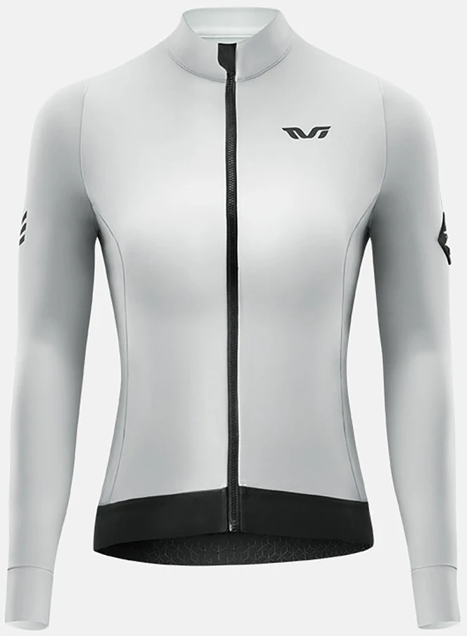 Rockbros YDWT006 TVI women's cycling jersey insulated autumn/winter M - baltas and pilka
