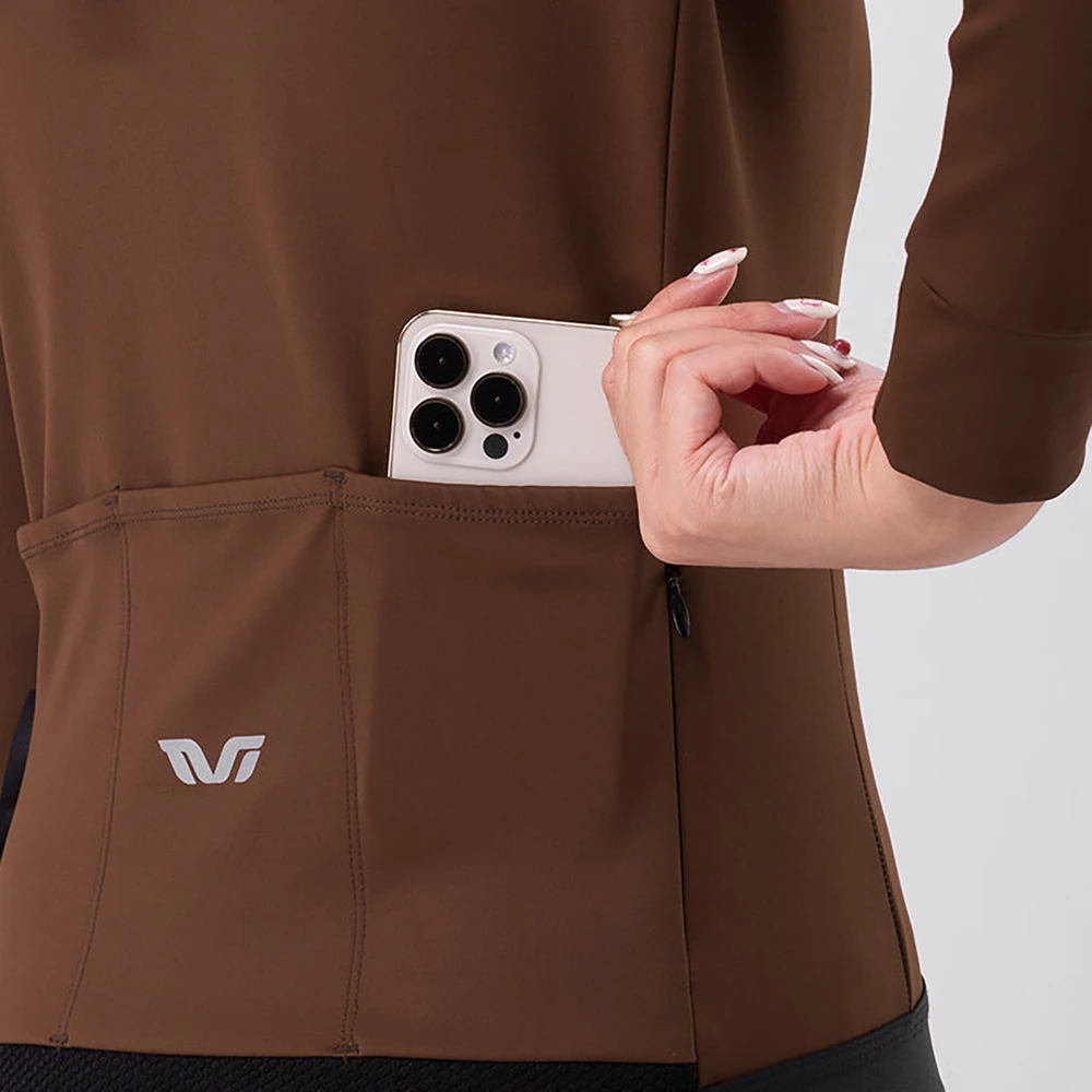Rockbros YDWT006 TVI women's cycling jersey insulated autumn/winter L - ruda