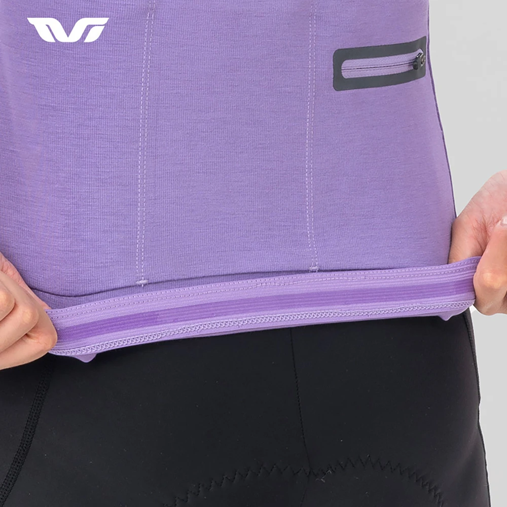 Rockbros YPW065 TVI Women's Long Sleeve Cycling Jersey Fall/Winter L - Violetinė
