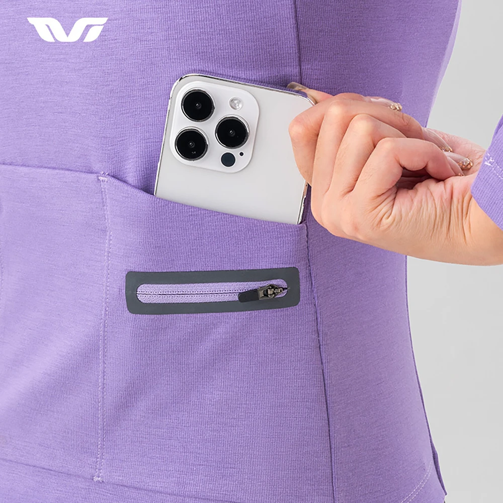Rockbros YPW065 TVI Women's Long Sleeve Cycling Jersey Fall/Winter L - Violetinė