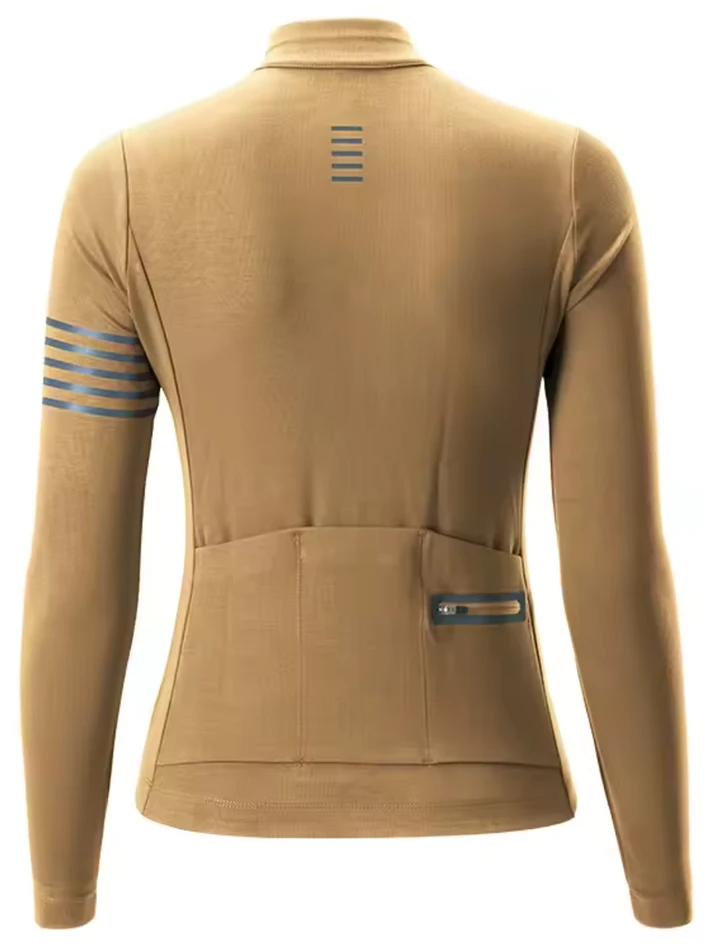 Rockbros YPW065 TVI Women's Long Sleeve Cycling Jersey Fall/Winter M - Geltona