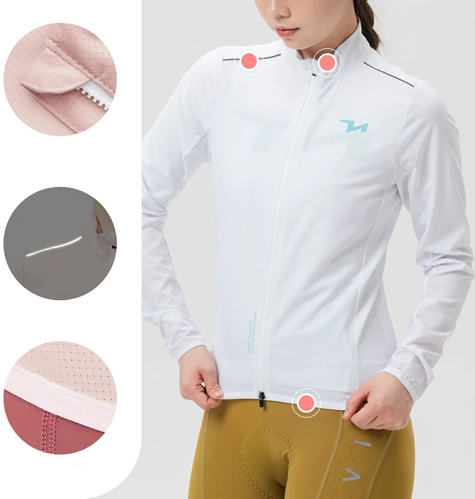 Rockbros YPW069 TVI S Women's Cycling Jacket - Baltas