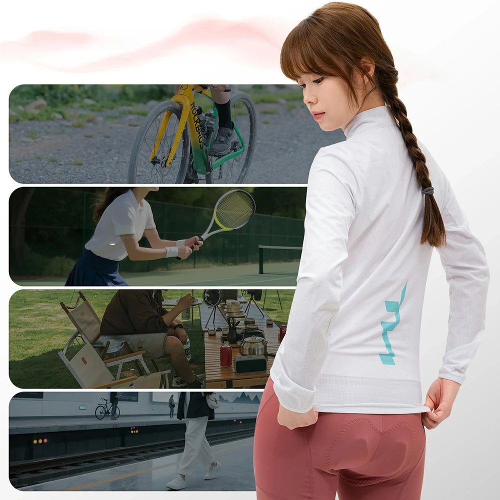 Rockbros YPW069 TVI S Women's Cycling Jacket - Baltas