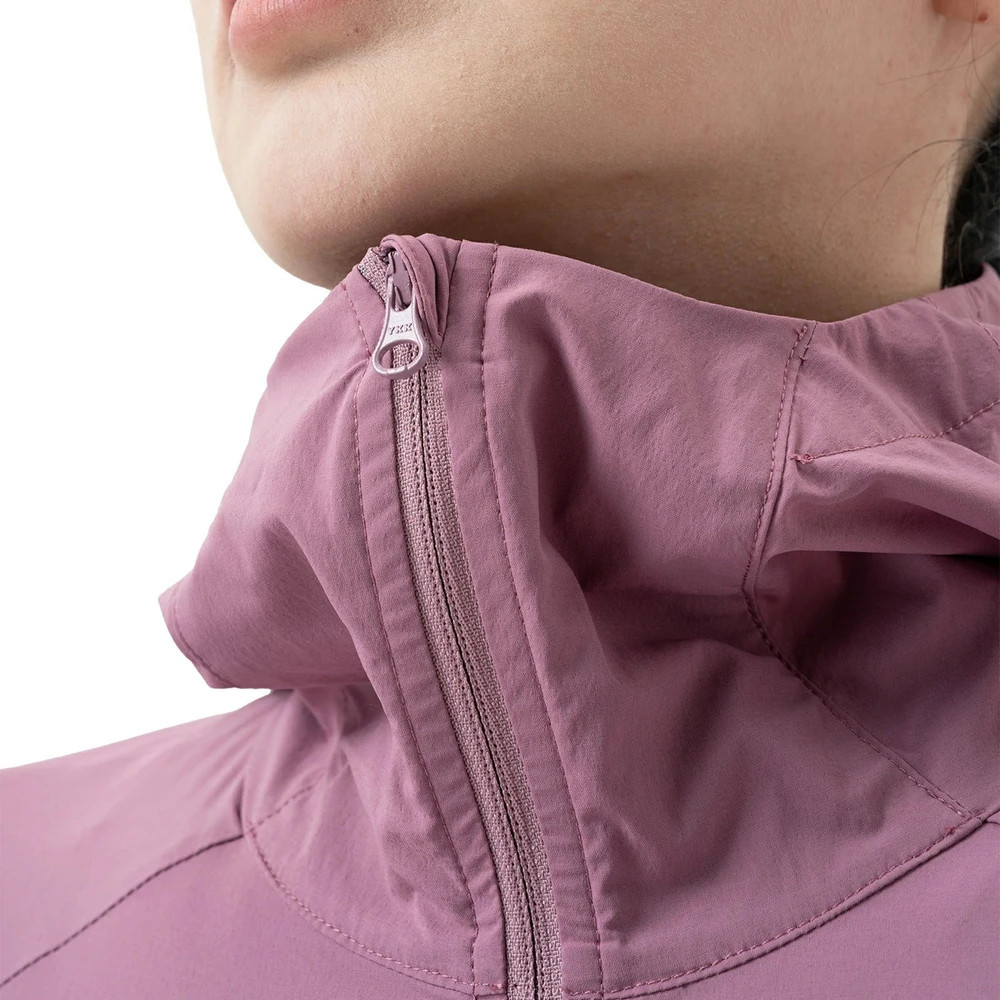 Rockbros YPW079 TVI Women's Cycling Jacket with Hood Size M - Rožinė