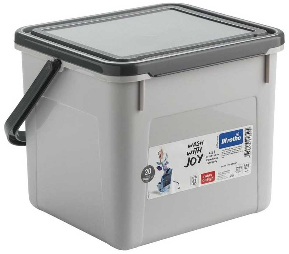 Ploviklio Indas - ROTHO Basic 4,5L Pilka
